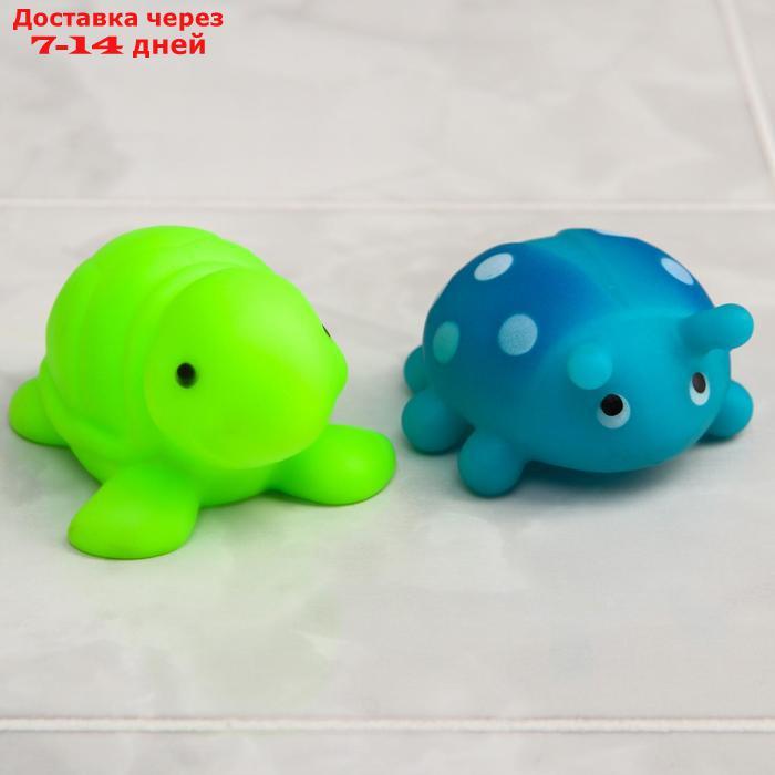 Набор резиновых игрушек для игры в ванной "Морские малыши", 4 шт. - фото 6 - id-p185680090