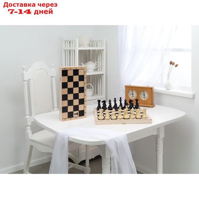 Шахматы гроссмейстерские (доска дерево 40х40 см, фигуры пластик, король h=10.5 см) - фото 2 - id-p177340304