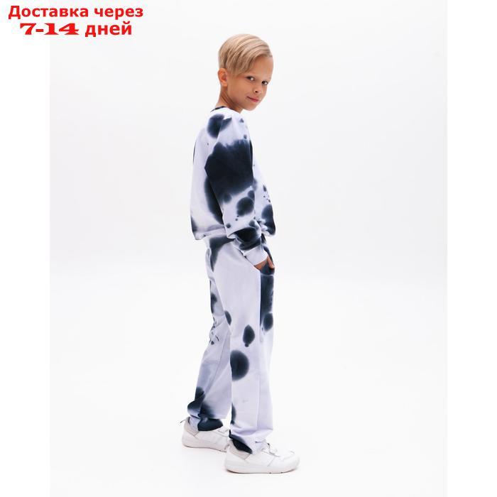 Костюм детский (свитшот, брюки) MINAKU: Tie-dye collection цвет синий, рост 98 см - фото 2 - id-p159652894