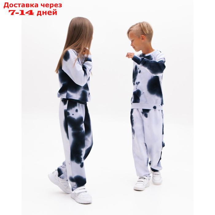 Костюм детский (свитшот, брюки) MINAKU: Tie-dye collection цвет синий, рост 98 см - фото 3 - id-p159652894