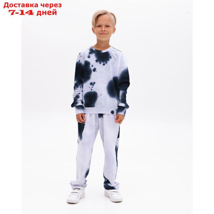 Костюм детский (свитшот, брюки) MINAKU: Tie-dye collection цвет синий, рост 104 см - фото 9 - id-p159653094