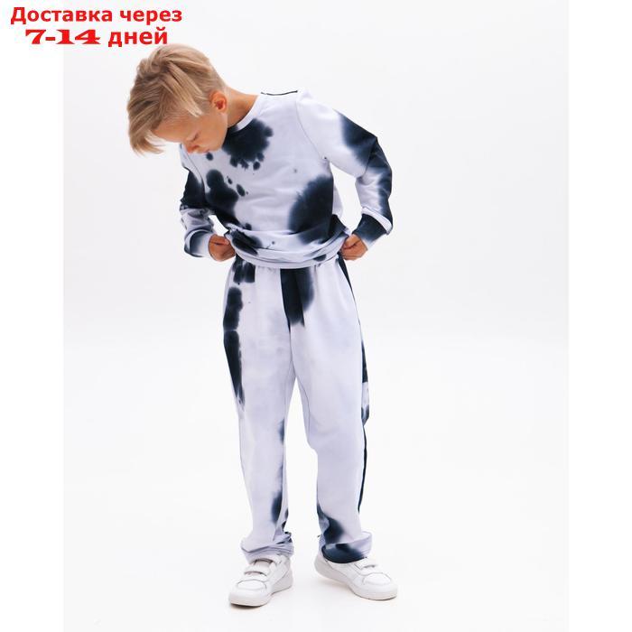 Костюм детский (свитшот, брюки) MINAKU: Tie-dye collection цвет синий, рост 104 см - фото 10 - id-p159653094