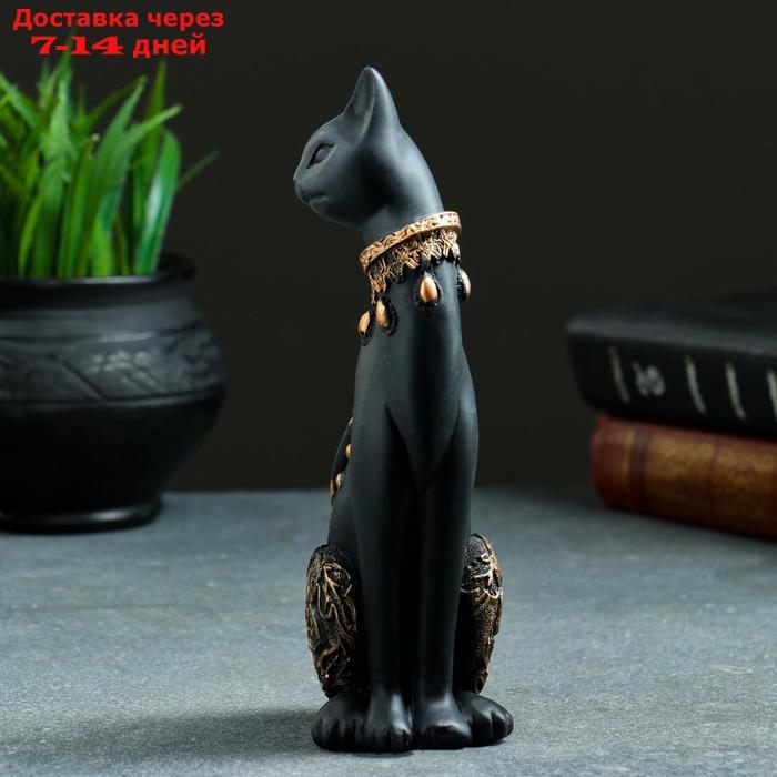 Статуэтка "Кошка" черная, 20х8см - фото 2 - id-p165678985