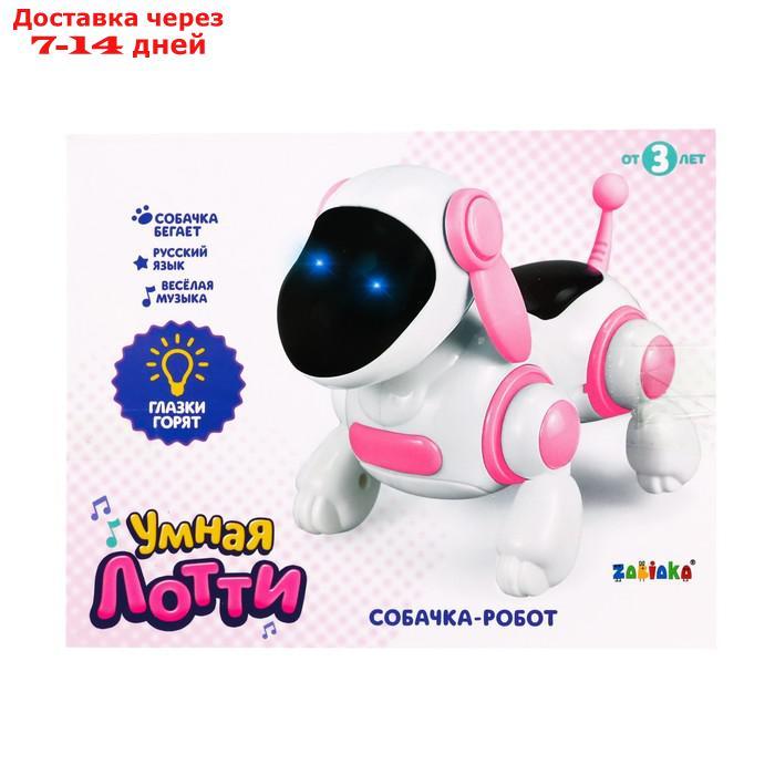 Собачка-робот "Умная Лотти", ходит, поёт, работает от батареек, цвет розовый - фото 2 - id-p175940004