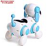 Собачка-робот "Умный Тобби", ходит, поёт, работает от батареек, цвет голубой, фото 3