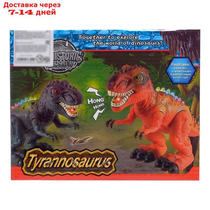 Динозавр "Тираннозавр", световые и звуковые эффекты, работает от батареек, МИКС - фото 5 - id-p156274437