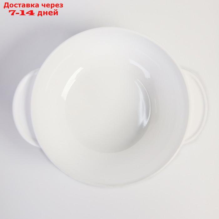 Набор детской посуды "Зайчик", 3 предмета: тарелка на присоске, крышка, ложка, цвет бирюзовый - фото 4 - id-p156250002