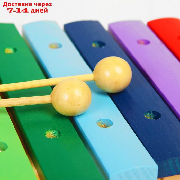 Музыкальная игрушка "Ксилофон", 12 тонов + 2 палочки - фото 3 - id-p183736171