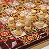 Настольная игра 3 в 1 "Узоры": нарды, шашки, шахматы, поле 29х29 см, дерево, фото 3