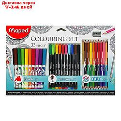 Набор для рисования Maped Color Peps 33 предмета: фломастеры, ручка капилярная, карандаши цветные