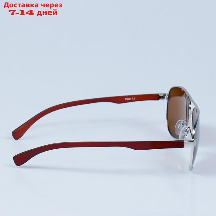 Поляризационные очки "POLARMASTER" коричневые - фото 3 - id-p173817930