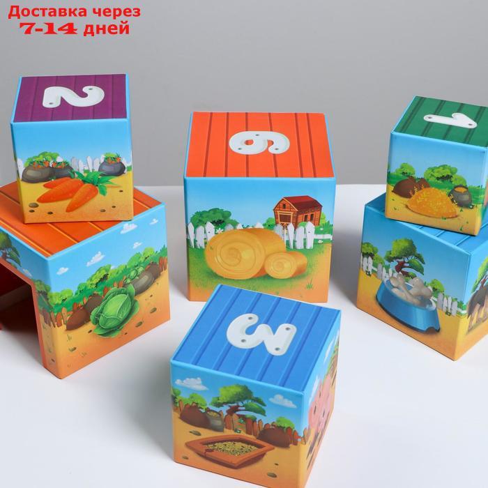 Развивающая игра "Умные кубики. Животные фермы", 1+ - фото 8 - id-p156282072