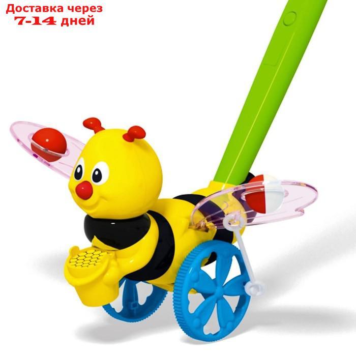 Каталка "Пчёлка", длина ручки 47 см.