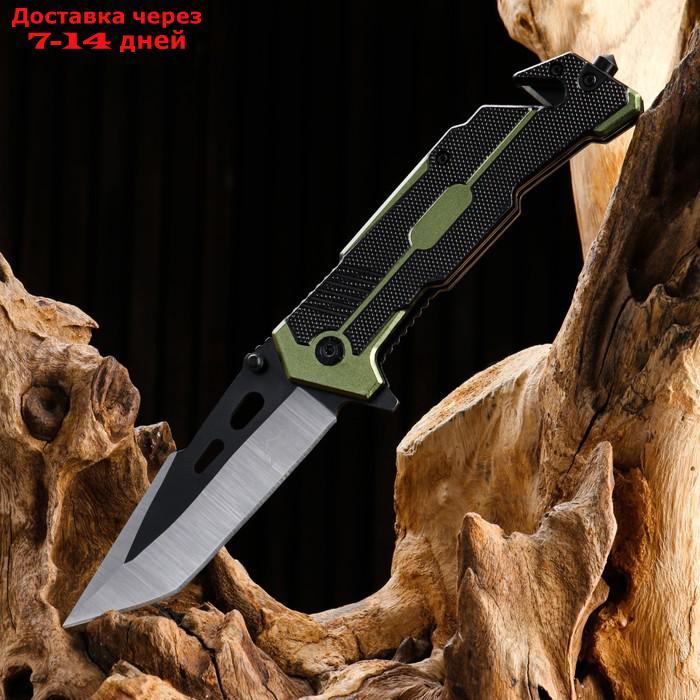Нож складной полуавтоматический, со стропорезом 22,5см, клинок 9,3см - фото 1 - id-p184830681