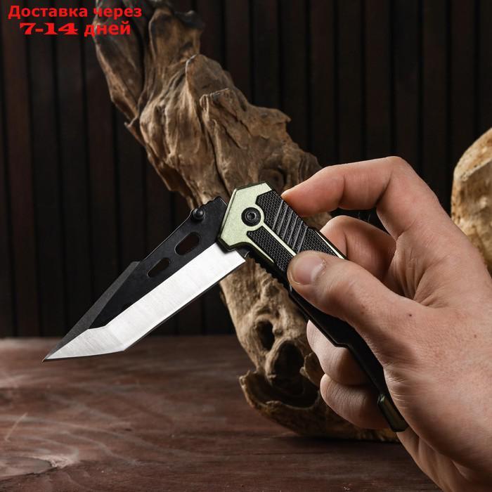 Нож складной полуавтоматический, со стропорезом 22,5см, клинок 9,3см - фото 8 - id-p184830681