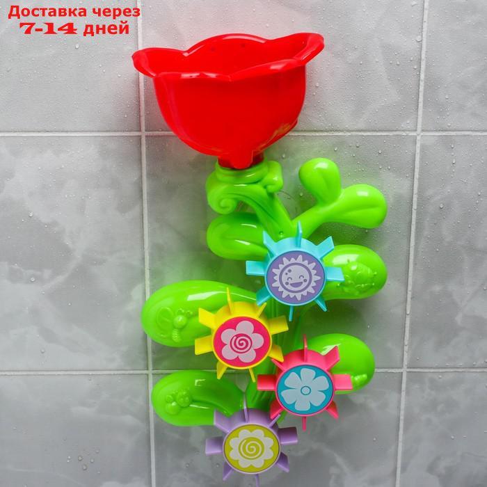 Развивающая игрушка - мельница для игры в ванной "Цветок - мельница" с лейкой - фото 2 - id-p145591674
