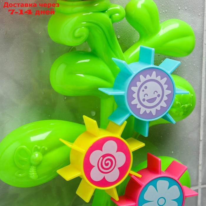 Развивающая игрушка - мельница для игры в ванной "Цветок - мельница" с лейкой - фото 3 - id-p145591674