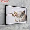 Часы настенные, серия: Животные, "Серая кошка", 57х35х4см микс, фото 2