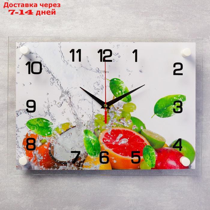 Часы настенные, серия: Кухня, "Цитрусовые", 25х35  см, микс