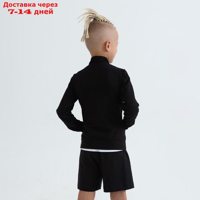 Толстовка для мальчика цвет чёрный, рост 122 - фото 4 - id-p156272334