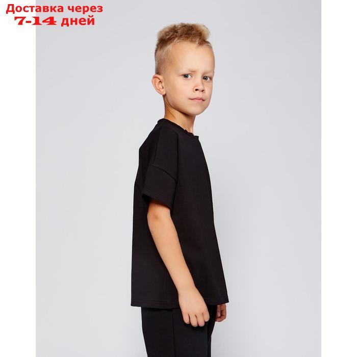 Футболка детская MINAKU:Basic line kids цвет чёрный, рост 98 - фото 2 - id-p156275976