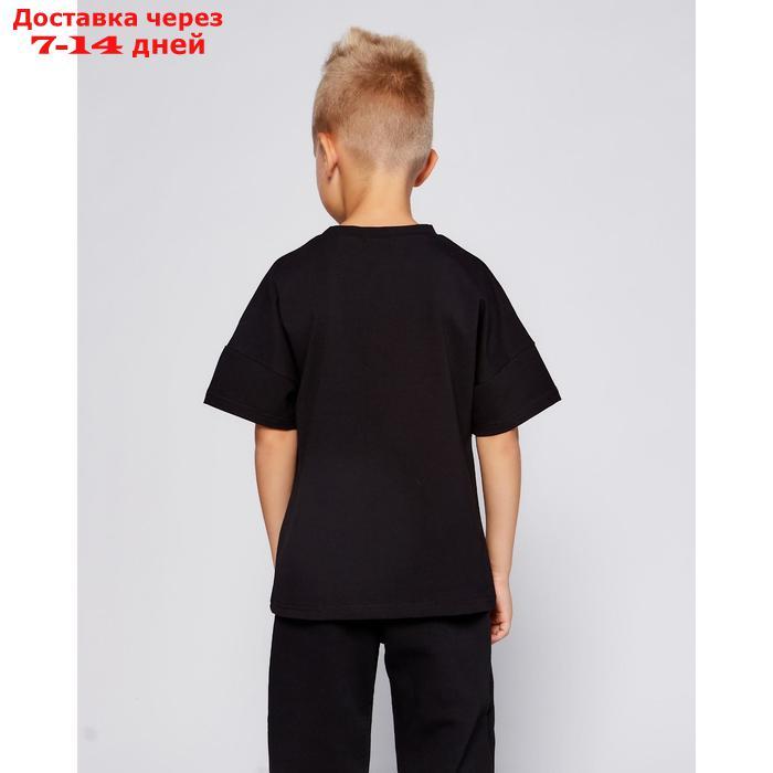 Футболка детская MINAKU:Basic line kids цвет чёрный, рост 98 - фото 3 - id-p156275976