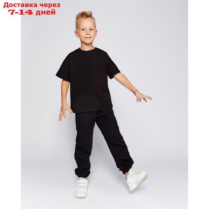 Футболка детская MINAKU:Basic line kids цвет чёрный, рост 98 - фото 4 - id-p156275976