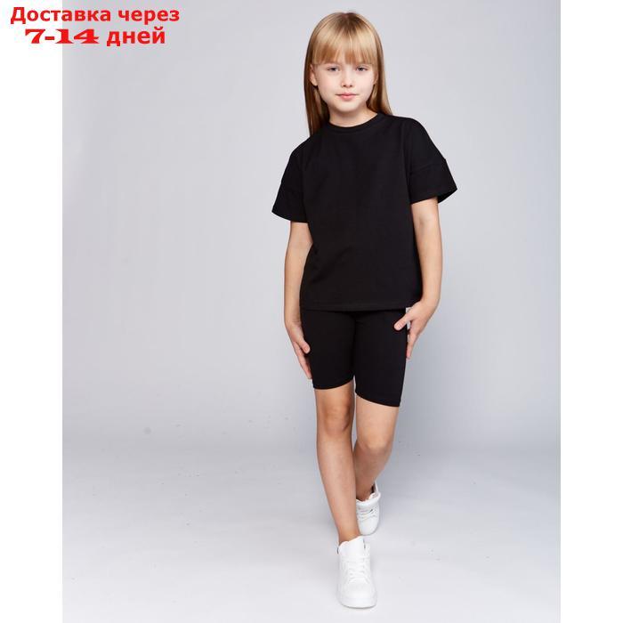 Футболка детская MINAKU:Basic line kids цвет чёрный, рост 98 - фото 5 - id-p156275976