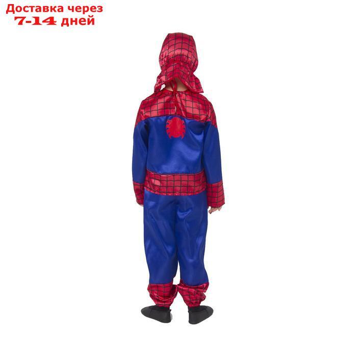 Карнавальный костюм "Человек-паук", текстиль, размер 26, рост 104 см - фото 3 - id-p184124606