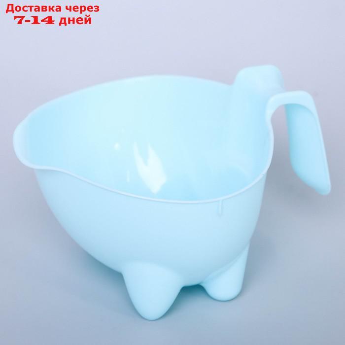 Ванночка "Буль-Буль", со сливом, цвет голубой, ковш МИКС - фото 4 - id-p177340550