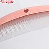 Набор для ухода за волосами "Зайка Полли", расческа и щетка, цвет розовый, фото 3