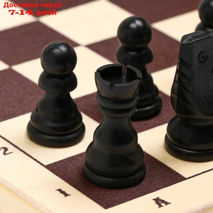Шахматы "Белоцветчик", доска дерево 30х30 см, король h=7.8 см, пешка h=3.5 см - фото 3 - id-p176441506