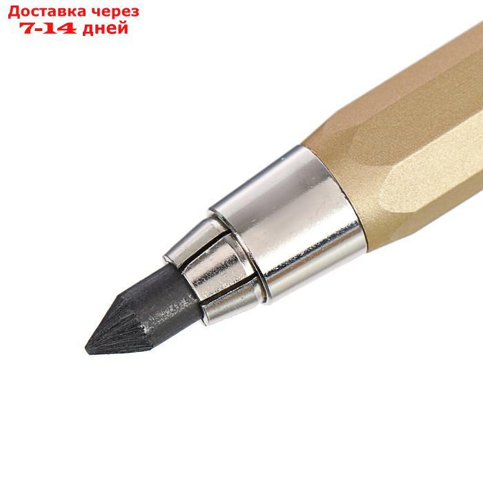Карандаш цанговый 5.6 мм Koh-I-Noor 5340 Versatil, металл/пластик, золотой корпус - фото 3 - id-p170660415