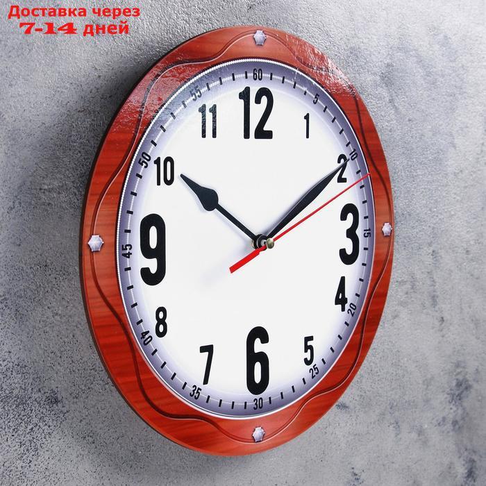 Часы настенные классика, круглые 24 см, стрелки микс - фото 2 - id-p175591322