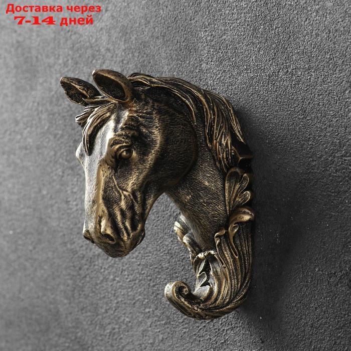 Крючок фигурный "Лошадь" бронза 8х6х11см - фото 2 - id-p181146397