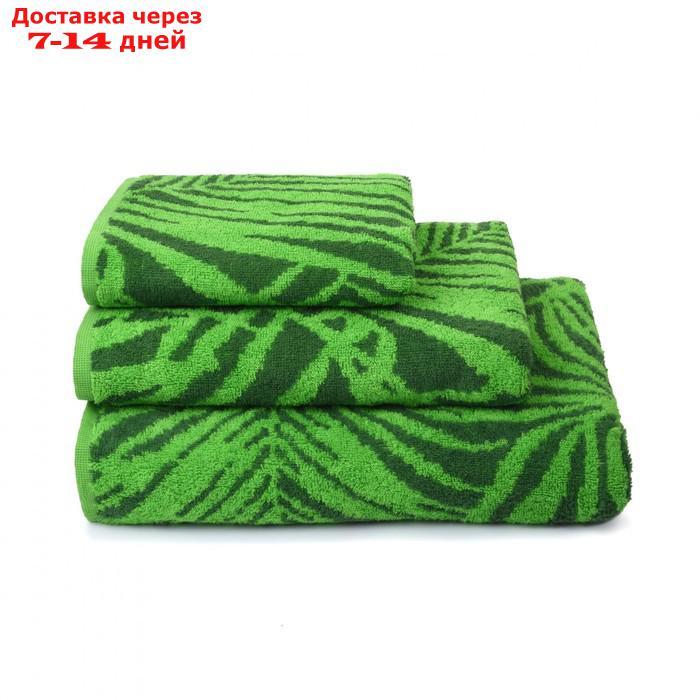 Полотенце махровое Tropical color, 100х150 см, цвет зелёный - фото 1 - id-p184487891