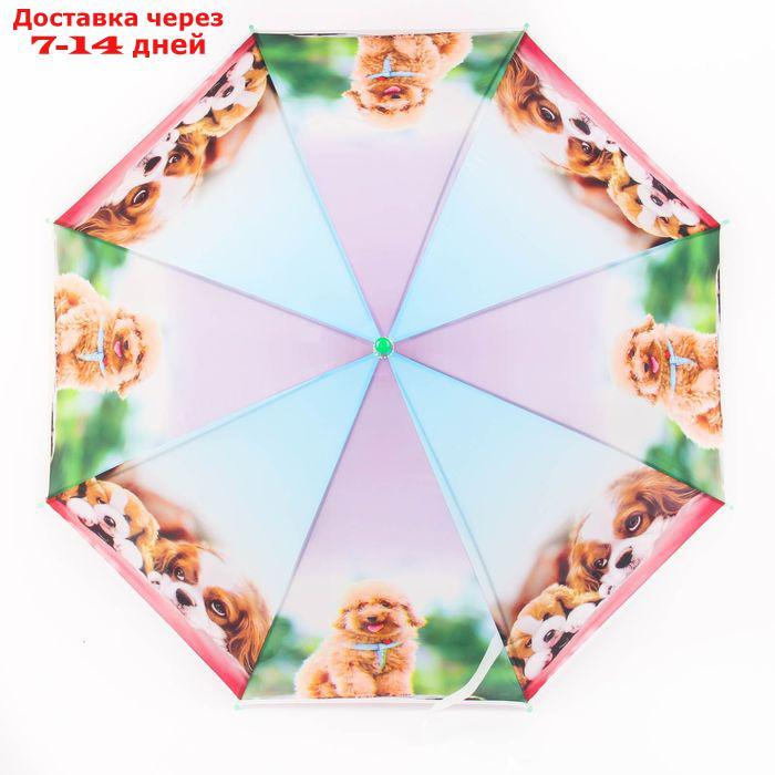 Зонт детский полуавтоматический "Милые зверюшки", r=41см, со свистком, цвет МИКС - фото 5 - id-p165080075