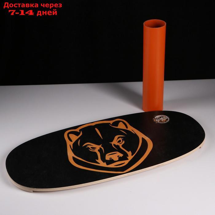 Доска балансировочная балансборд "Медведь" D ролика 9 см, 75×35х1,5 см - фото 2 - id-p156273337