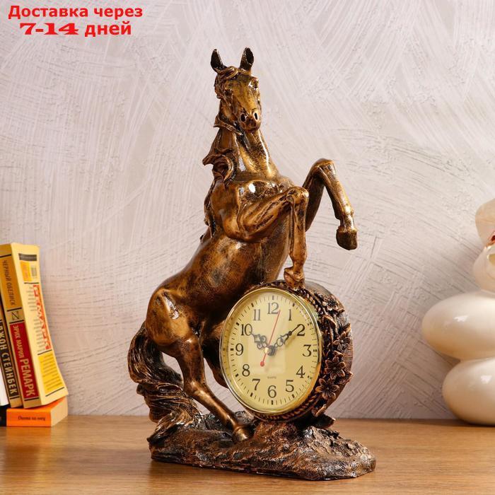 Часы настольные "Конь", 1 АА, дискретный ход, 27х12х36.5 см - фото 2 - id-p168941030
