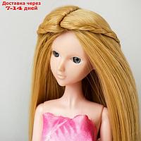 Волосы для кукол "Прямые с косичками" размер маленький, цвет 86