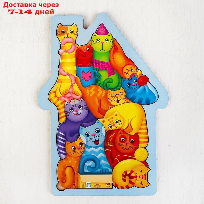 Головоломка "Коты", размер 28 × 20см, головоломка логическая