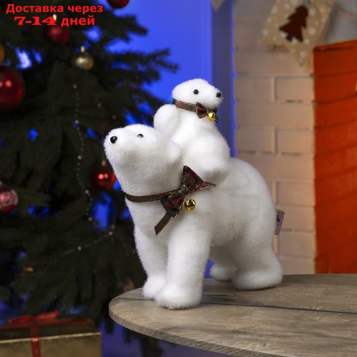 Фигура световая "Медведь и медвежонок", 28 LED, 26х12х27 см, фиксинг, от батар (не в компл) - фото 2 - id-p176442267