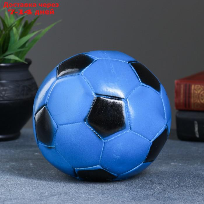 Копилка "Мяч" 15см сине-черный - фото 1 - id-p185086670