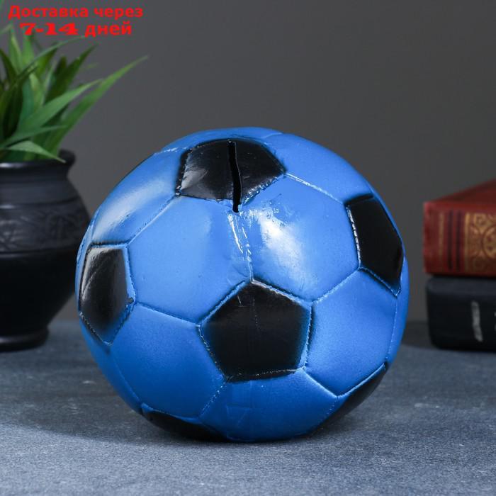 Копилка "Мяч" 15см сине-черный - фото 2 - id-p185086670