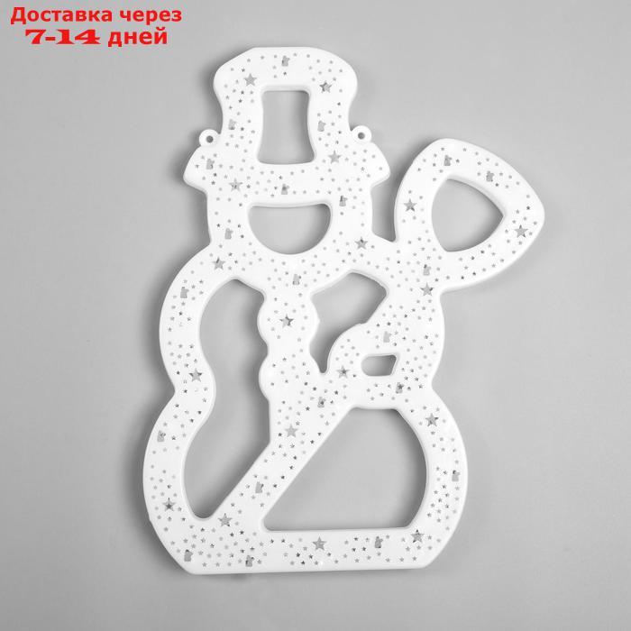 Фигура "Снеговик с метлой" 40х25 см, пластик, 40 LED, 240V МУЛЬТИ - фото 2 - id-p177914505