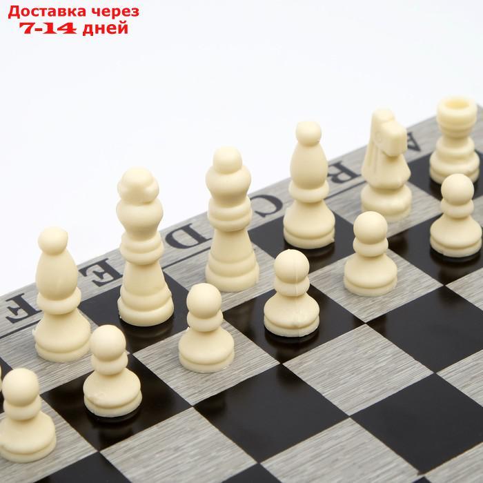 Настольная игра 3 в 1 "Шелест": нарды, шахматы, шашки, доска 24х24 см - фото 2 - id-p156247199