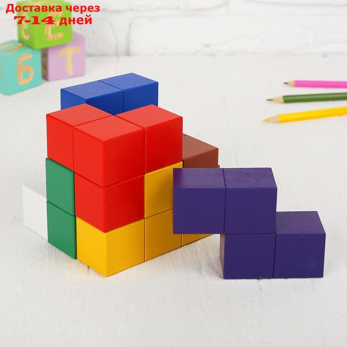 Кубики "Кубики для всех", кубик: 3 × 3 см, пособие в наборе, по методике Никитина - фото 2 - id-p136156970