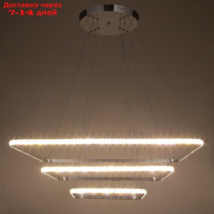 Люстра 59913/3 LED 114Вт 4000К серебро 71х71х2-82 см - фото 4 - id-p181604178