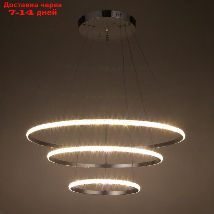 Люстра 59914/3 LED 94Вт 4000К серебро 71х71х2-82 см - фото 4 - id-p181604229