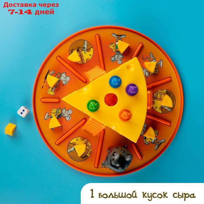 Настольная игра-бродилка "Сырные дела": кубик, фишки-мышки, кот, сырные кусочки - фото 5 - id-p136233732